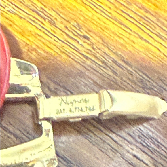 Festive Napier vintage Red & Gold Tone Chain choker necklace jewelry - Picture 6 of 7